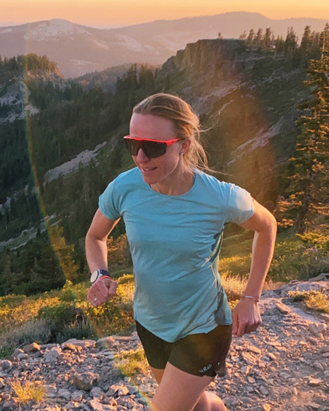 Ultrarunner Sarah Keyes running
